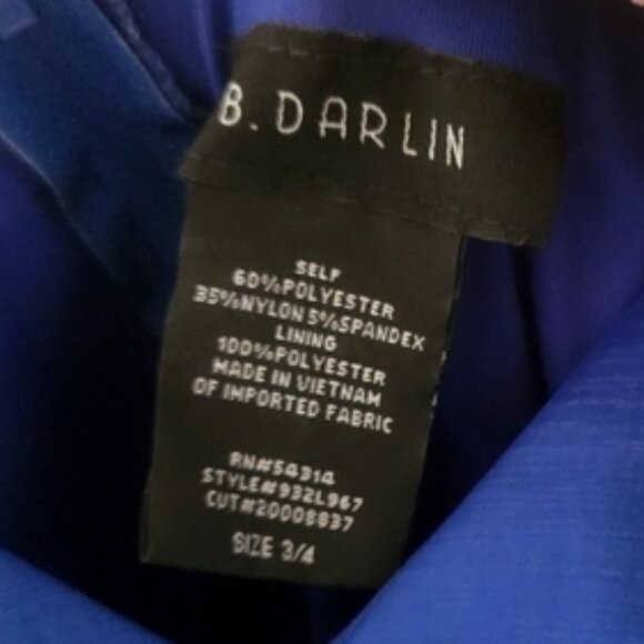 B Darlin Blue Formal Sleeveless Dress - Picture 4 of 4